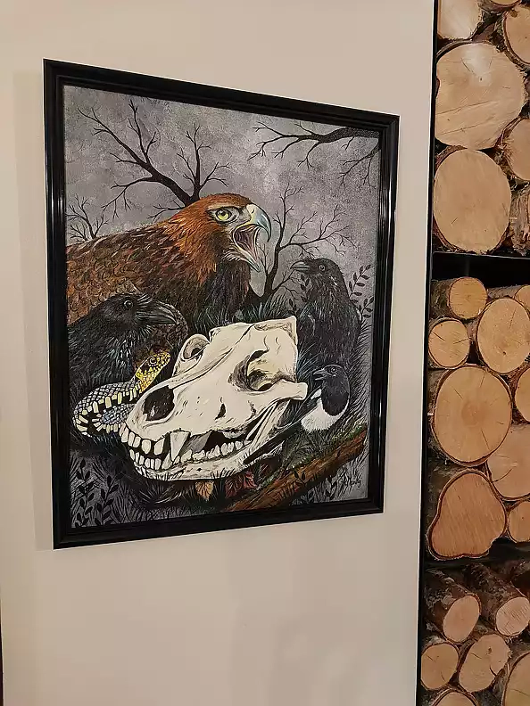 Agnieszka Mantaj - Czaszka wilka i orzeł