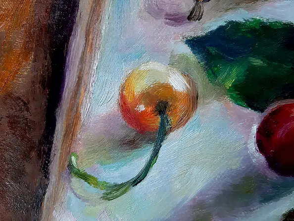 Barbara Gulbinowicz - Czereśnie na stole