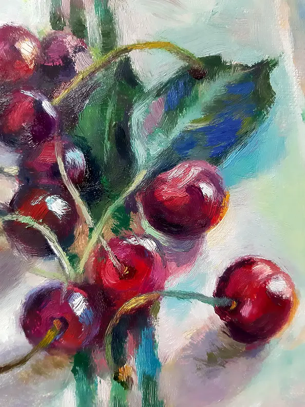 Barbara Gulbinowicz - Czereśnie na stole