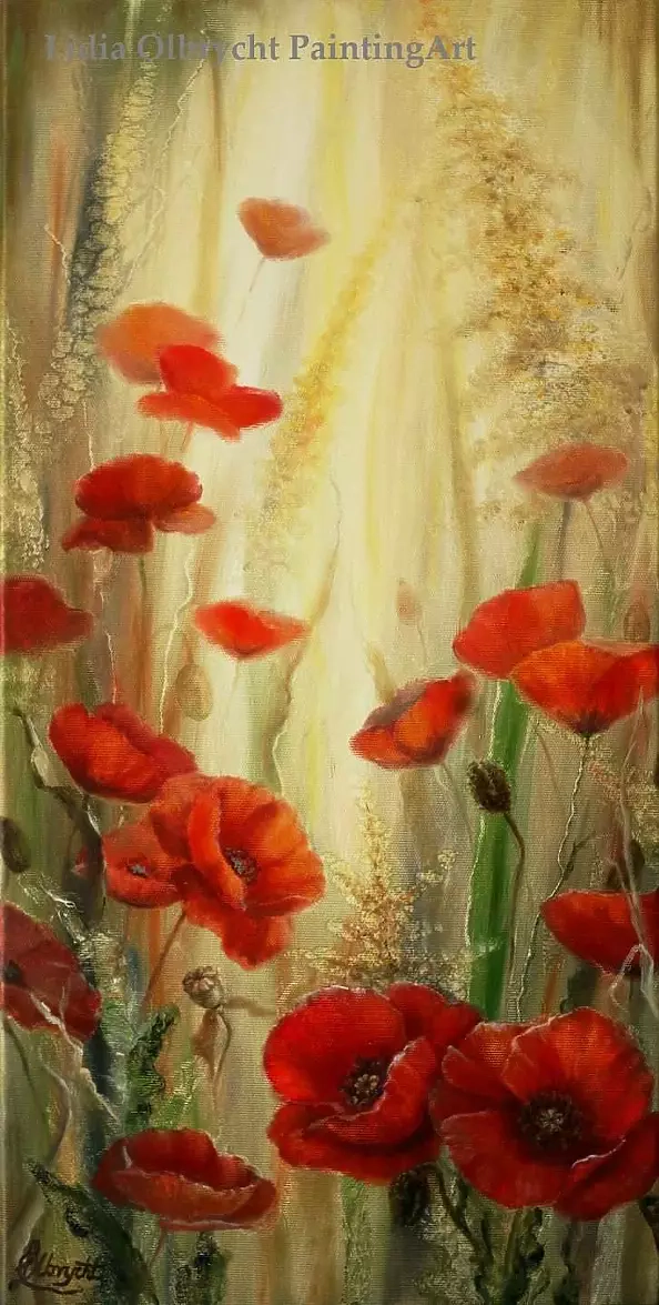 Lidia Olbrycht - Red poppies