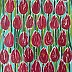 Edward Dwurnik - Red Tulips - OIL PAINTING