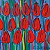 Edward Dwurnik - red Tulips