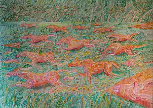 Piotr Bielecki - Red horses in Dumitor, Montenegro