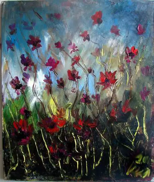 Aksana Shalyapina - Czerwone kwiaty