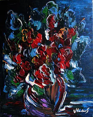 Jerzy Stachura - red flowers