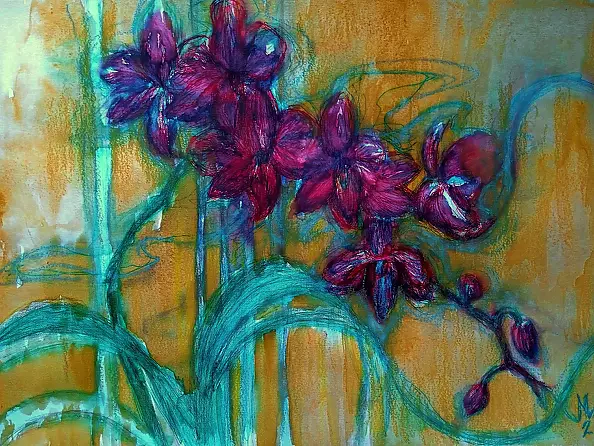 Marzena Salwowska - Red orchids