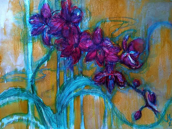 Marzena Salwowska - Red orchids