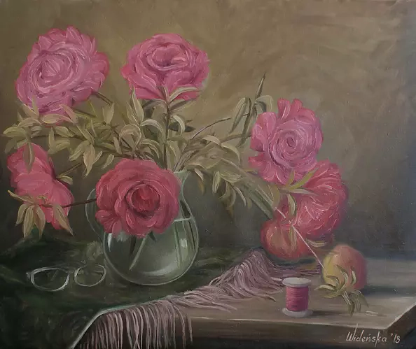 Marta Wideńska - Czerwone piwonie