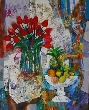 Alicja Słaboń Urbaniak - red tulips