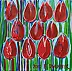 Edward Dwurnik - tulipani rossi