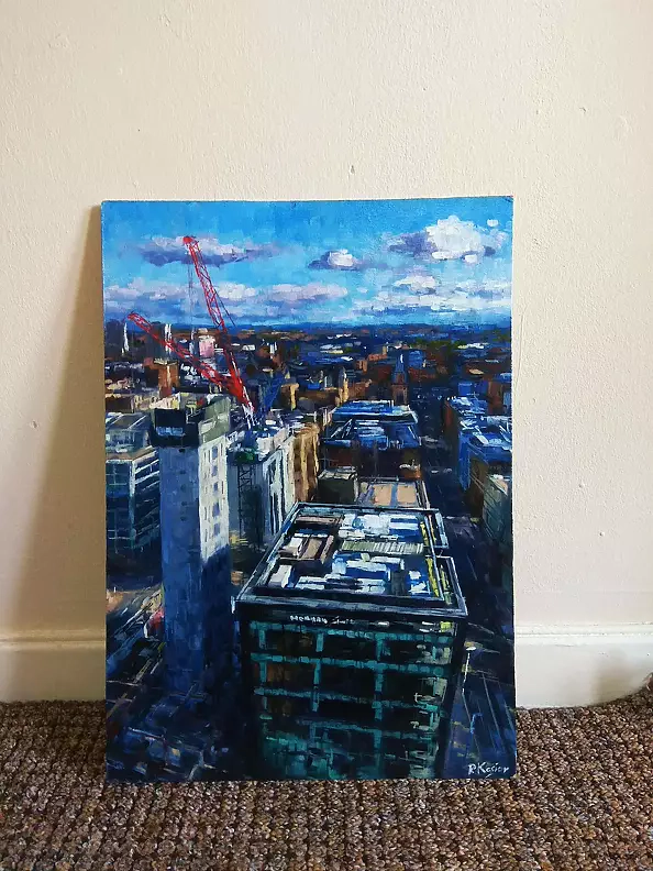 Paweł Kosior - Red cranes over Glasgow
