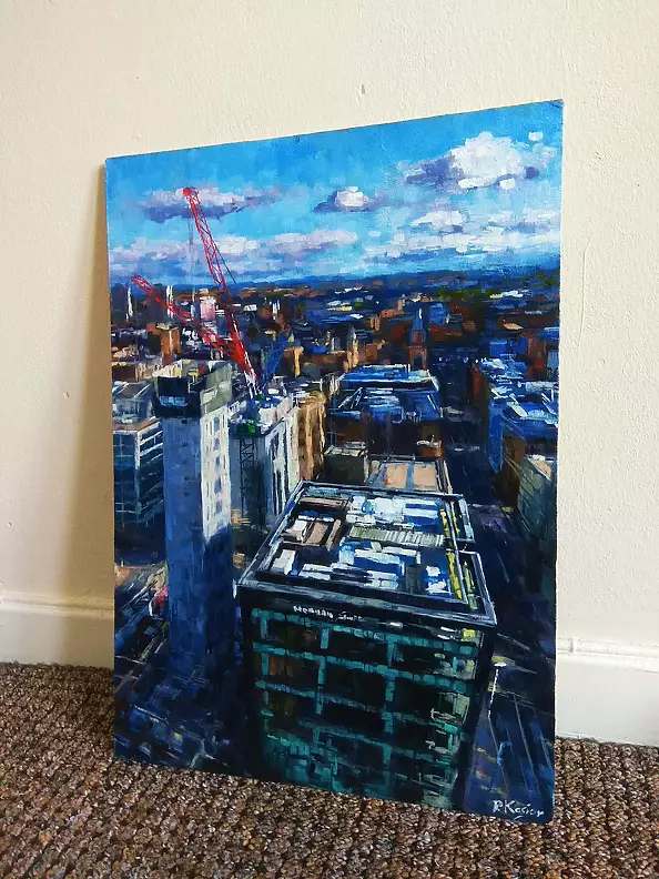 Paweł Kosior - Red cranes over Glasgow