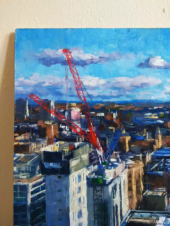Paweł Kosior - Red cranes over Glasgow