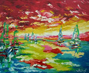 Jerzy Stachura - Red and green