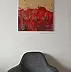 Monika Targiel - Czerwony abstrakcyjny pejzaż