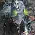 barbara Dybala, Red balloon 2, Oil painting - canvas, 60 x 80