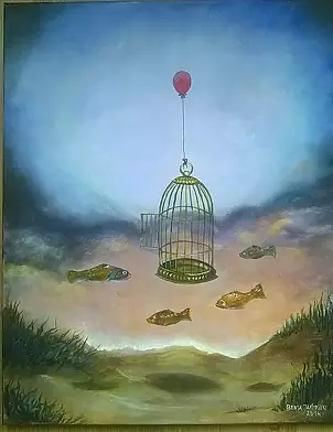 Beata Jańdzio - Red Balloon II