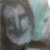 barbara Dybala, Red balloon, Oil painting - canvas, 40 x 120
