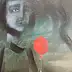 barbara Dybala, Red balloon, Oil painting - canvas, 40 x 120