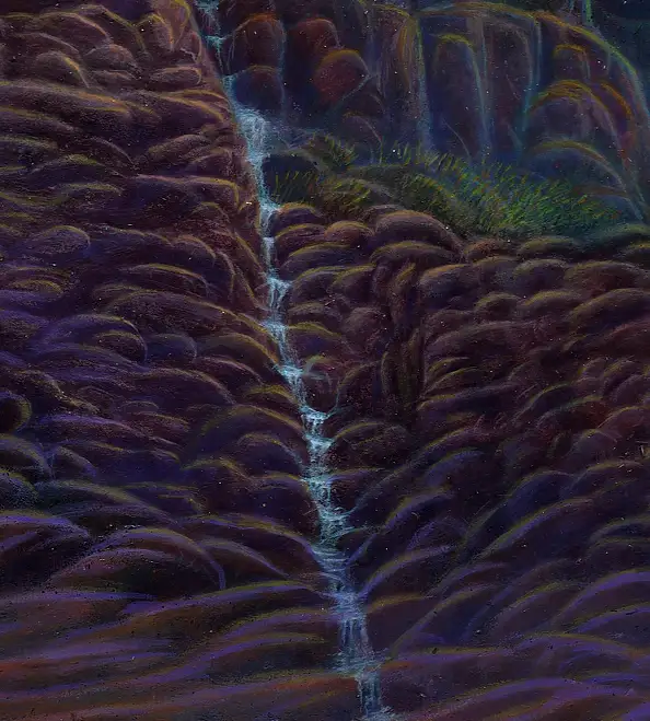 Krzysztof Polaczenko, Czerwony brzeg, Obraz akrylowy - płyta, 80 x 100