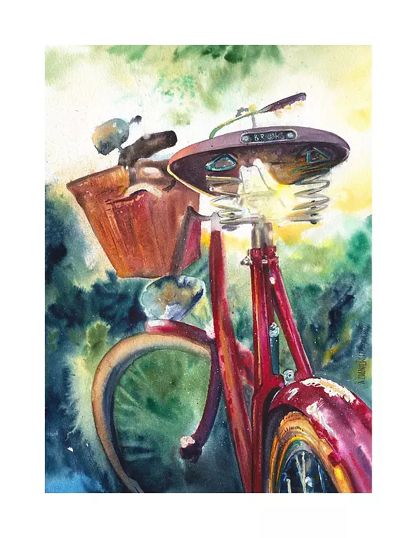 Agnieszka Czeszejko-Sochacka - red bike