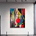 katarzyna nachajska, Secret rouge, Peinture acrylique - toile, 100 x 120