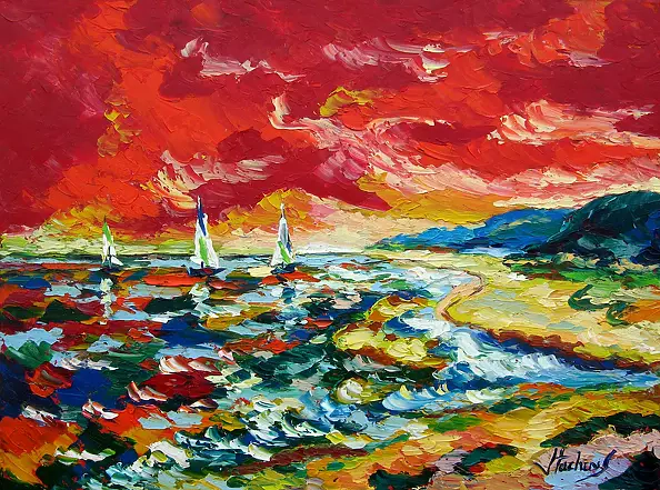 Jerzy Stachura - red dawn