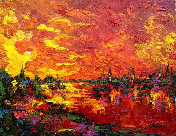 Jerzy Stachura - red dawn