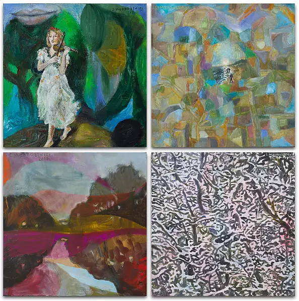 Stanisław Młodożeniec - Cztery pory roku - poliptyk