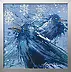 Krzysztof Trzaska - Quattro stagioni - uccelli, un set di 4 dipinti, ciascuno 20x20 cm