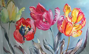  - four tulips