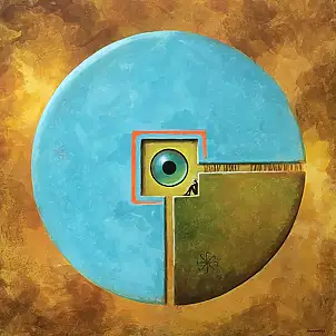 Sebastian Garyantesiewicz, The Fourth Dream of the Inner Wanderer, Acrylic painting - , 60 x 60
