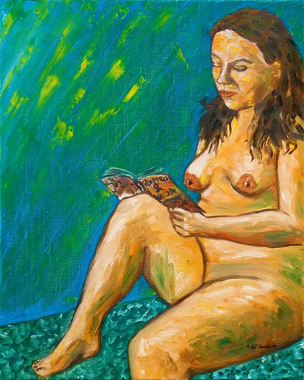 Rafał Huczek - Czytająca książkę