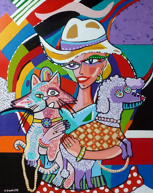 Magdalena Giesek - DAMA Z KOTEM I PSEM