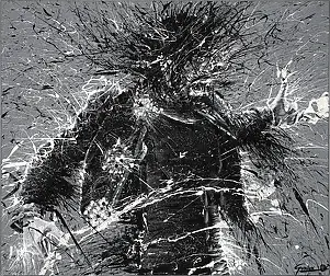 MATEO GODINO, DIRUPTIO, Obraz akrylowy - płótno, 120 x 100