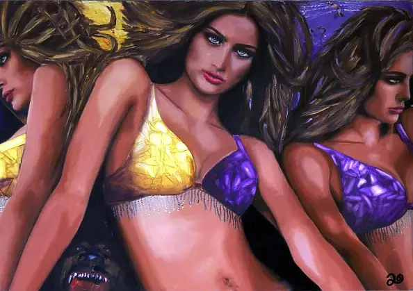 Luna Galla - DONOT - Oil painting 75 x 105 cm