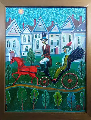 Leszek Kuchniak, CAB, Acrylic painting - canvas, 50 x 70