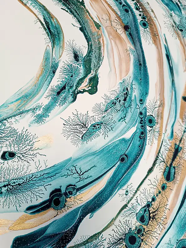 Joanna Bilska, TRAUM, Acryl-Bild, Tinte - Leinwand, 60 x 60