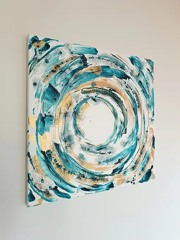 Joanna Bilska, TRAUM, Acryl-Bild, Tinte - Leinwand, 60 x 60