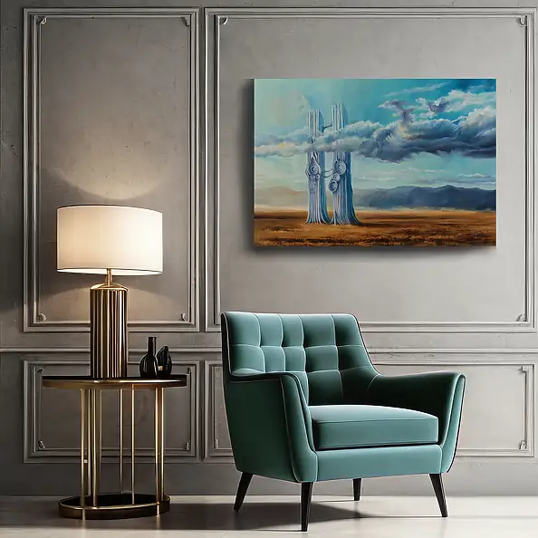 Urszula Świtaj, AT 7, Oil painting - canvas, 100 x 70