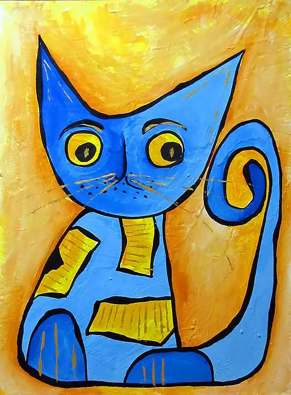 Marek Lutek - DWA KOTY 777 / diptych /