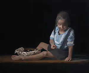 Paula Jezior - DZIEWCZYNKA Z KOSZEM ŚLIWEK