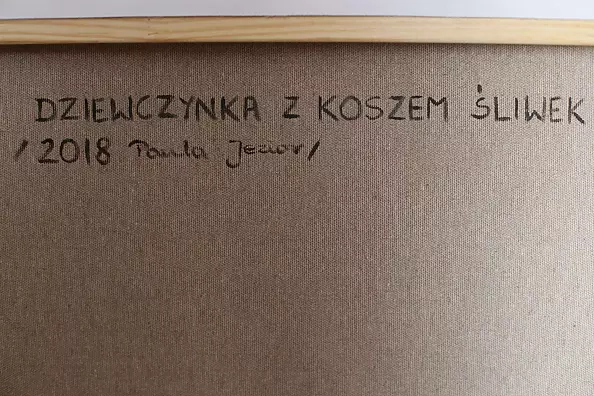 Paula Jezior - LITTLE GIRL WITH A BASKET OF PLUMS