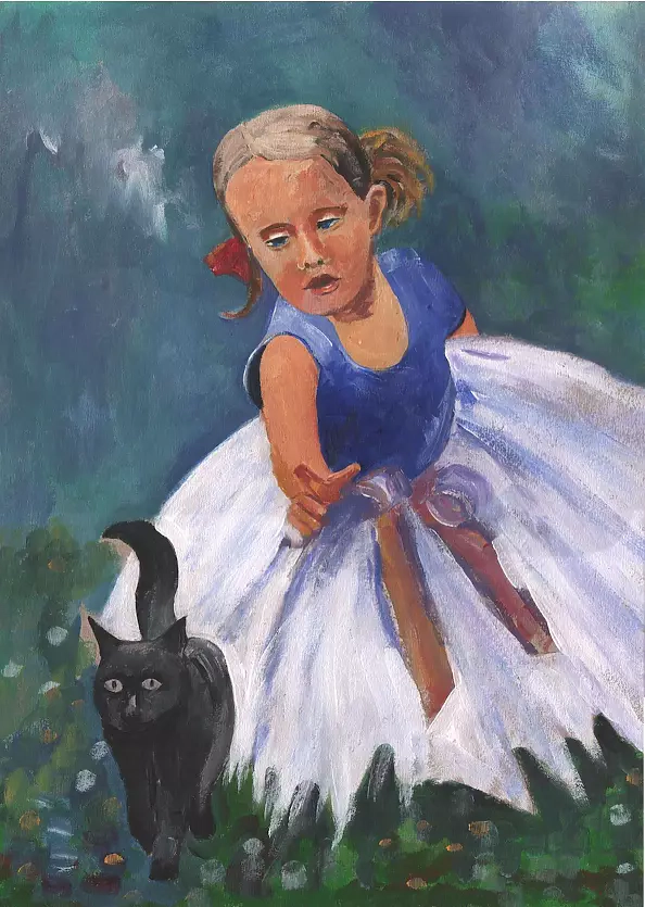 Joanna Małoszczyk - DZIEWCZYNKA Z PODWÓRKA - Ania i kot