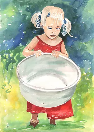 Joanna Małoszczyk - GIRL FROM THE PODWÓRKA - red dress