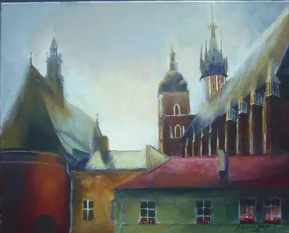 Renata Rychlik - roofs of Krakow