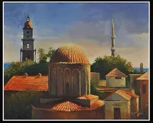 Renata Rychlik - Roofs in the sun, Rhodes