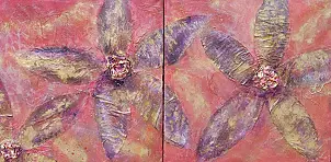 Rachel McCullock - Daisy diptych