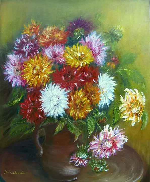 Maria Roszkowska - dahlias
