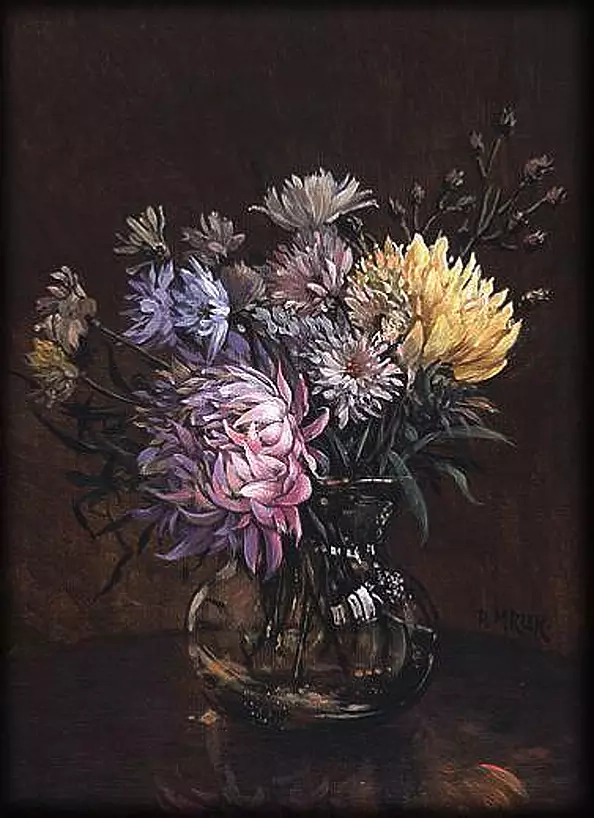 Piotr Mruk - Dahlias and asters